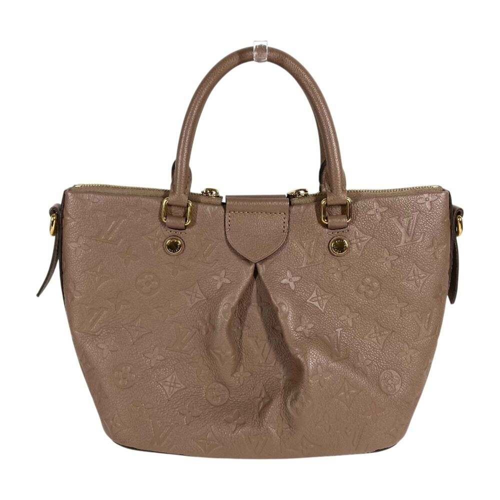 LOUIS VUITTON Authentic Brown Monogram Leather Tote Bag - Picture 2 of 13